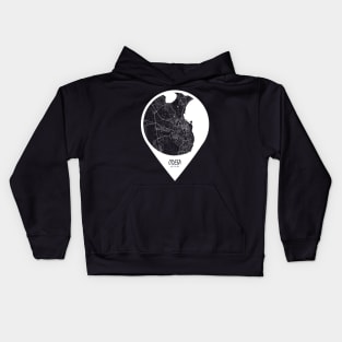 Odesa, Ukraine City Map - Travel Pin Kids Hoodie